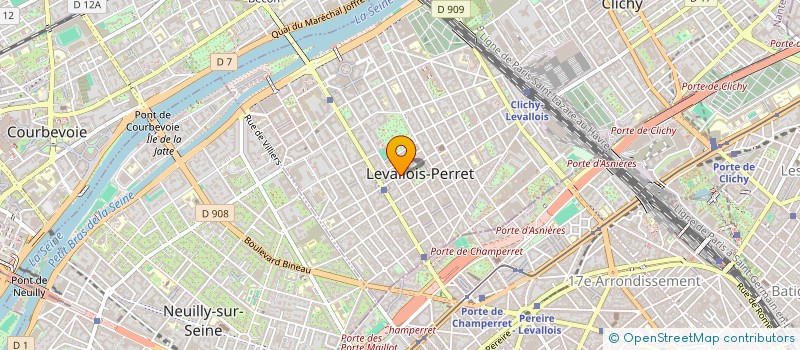 localisation de l'entreprise GALERIE VIRGINIE LESAGE à LEVALLOIS-PERRET
