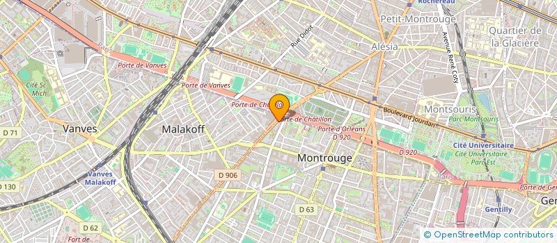 localisation de l'entreprise GALERIES DE MONTROUGE  MONTROUGE