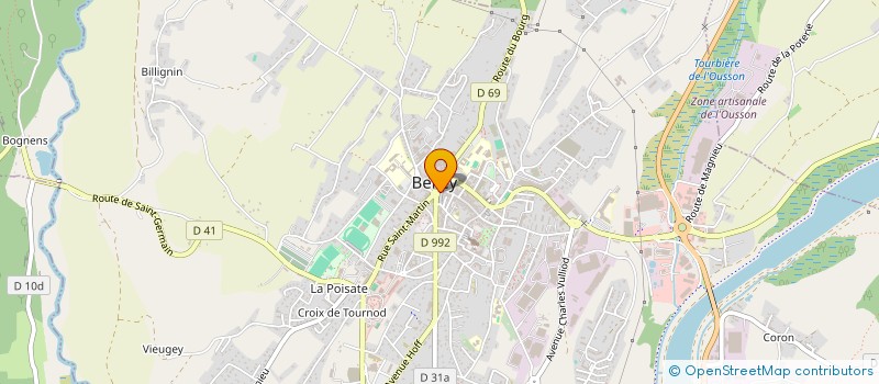 localisation de l'entreprise GALERIES ET LIBRAIRIE BELLEYSANNES à BELLEY