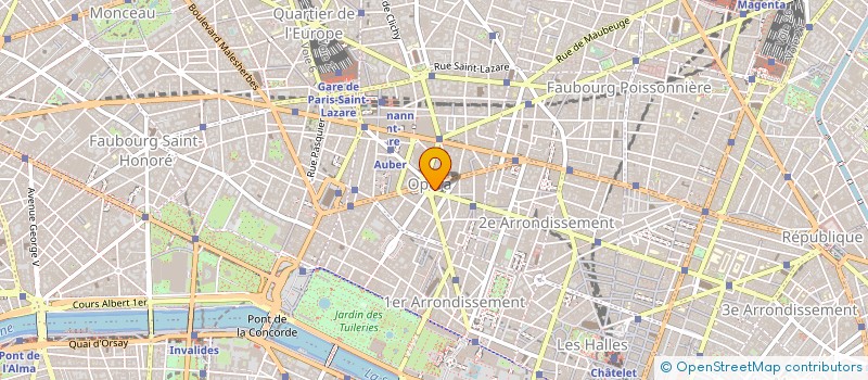 localisation de l'entreprise GALERIES FRANCAISES à PARIS