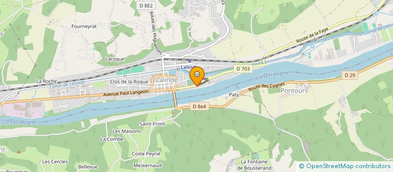 localisation de l'entreprise GALERIES LINDOISES à LALINDE