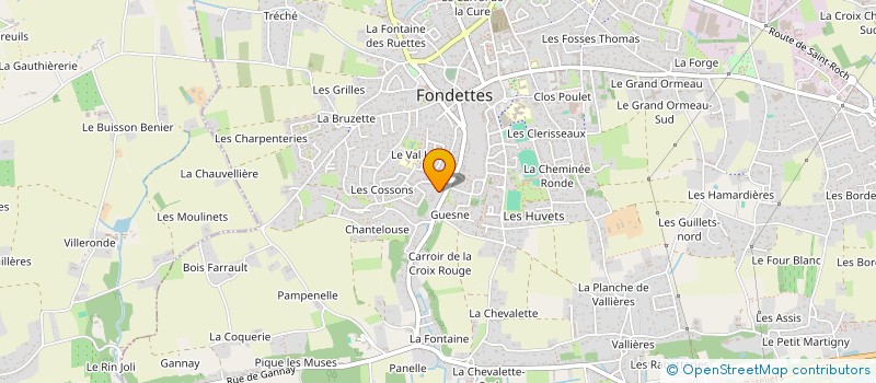 localisation de l'entreprise GALERIES MMFL TB à FONDETTES