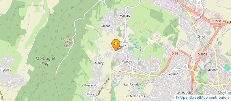 localisation de l'entreprise GALERIES REUNIES  POISY