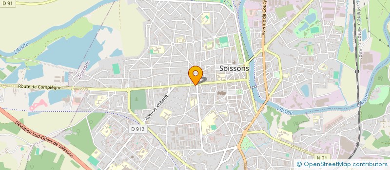 localisation de l'entreprise GALERIES SAINT CHRISTOPHE à SOISSONS