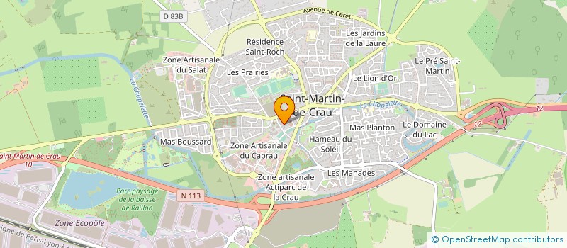 localisation de l'entreprise GALERIES SAINT MARTIN à SAINT-MARTIN-DE-CRAU