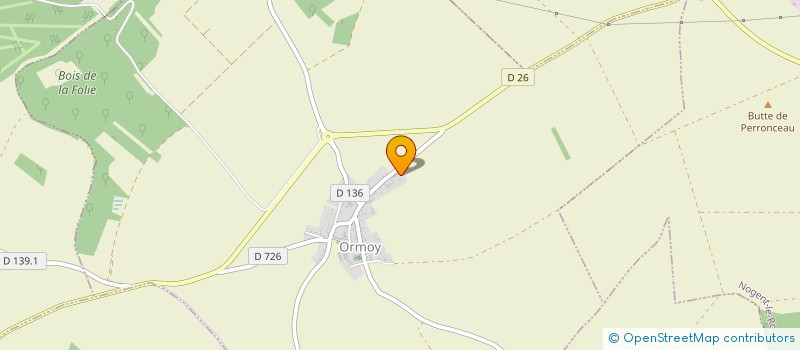 localisation de l'entreprise GALERNE à ORMOY