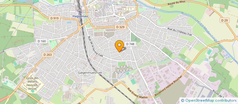 localisation de l'entreprise GALES XV  HAGUENAU