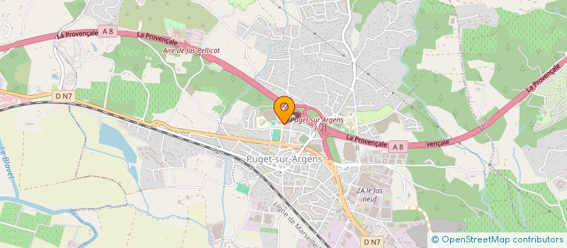 localisation de l'entreprise GALESI  PUGET-SUR-ARGENS