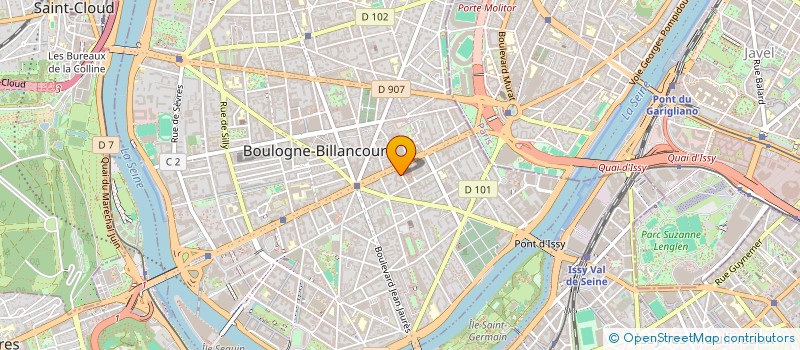 localisation de l'entreprise GALET à BOULOGNE BILLANCOURT