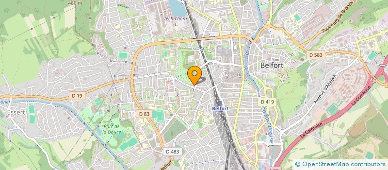 localisation de l'entreprise GALET  BELFORT