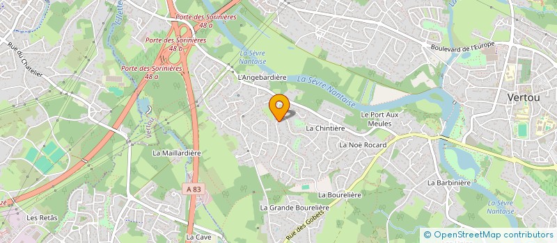 localisation de l'entreprise GALET BLEU à VERTOU