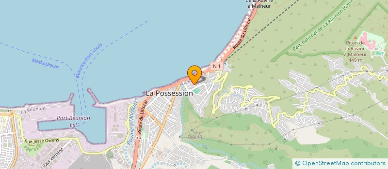 localisation de l'entreprise GALET SUR LA TETE à LA POSSESSION