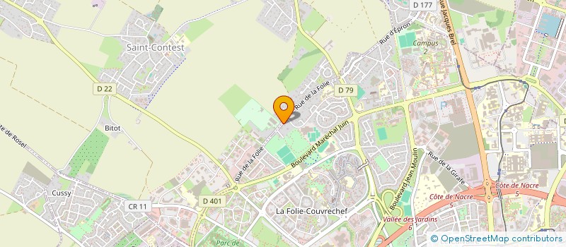 localisation de l'entreprise GALEVIE à CAEN