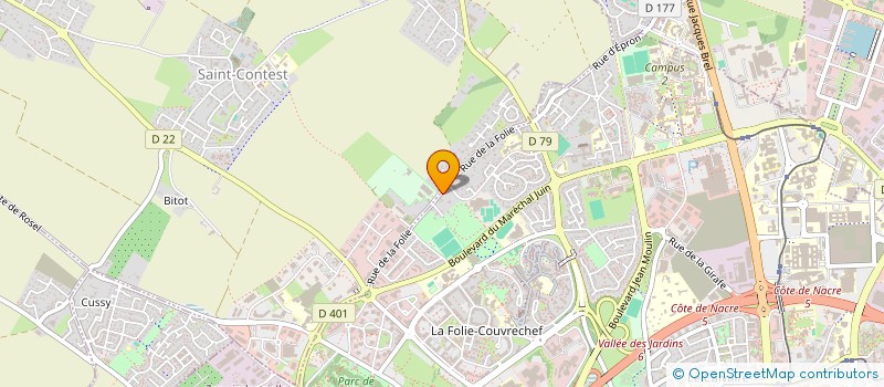 localisation de l'entreprise GALEVIE IMMO à CAEN