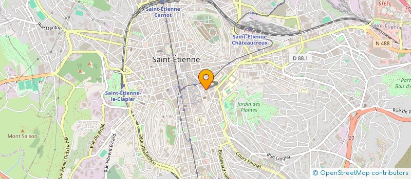 localisation de l'entreprise GALEX à SAINT-ETIENNE