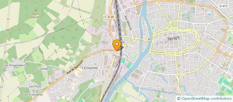 localisation de l'entreprise GALEX 3M à SENS