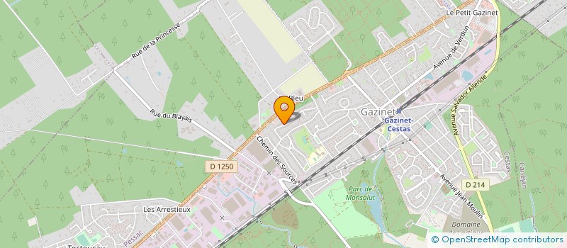 localisation de l'entreprise GALEXIS  CESTAS