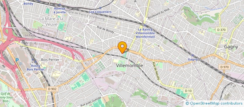 localisation de l'entreprise GALEYAM à VILLEMOMBLE