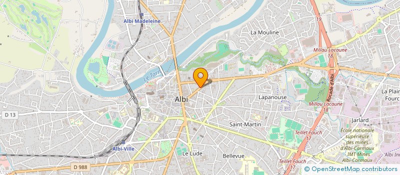 localisation de l'entreprise GALF à ALBI