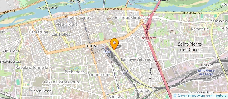 localisation de l'entreprise GALFA à TOURS