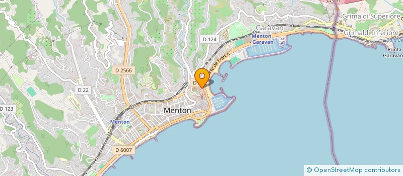 localisation de l'entreprise GALFER à MENTON