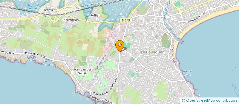 localisation de l'entreprise GALGACCIU  LE POULIGUEN