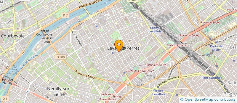localisation de l'entreprise GALHAC BEAUCHAMP à LEVALLOIS-PERRET