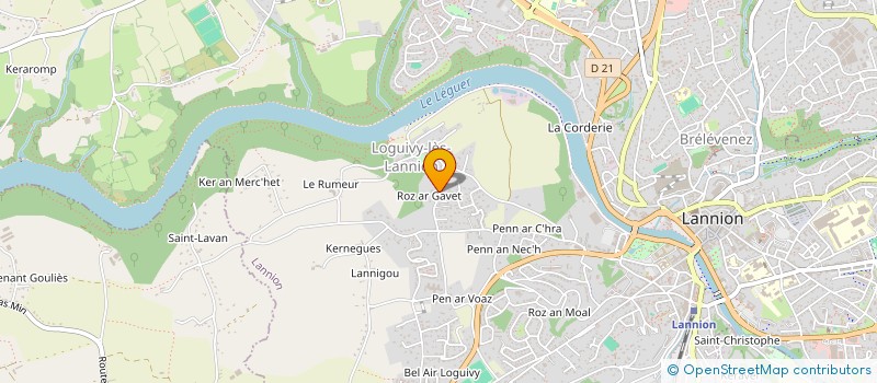 localisation de l'entreprise GALHAUT DIDIER à LANNION