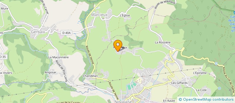 localisation de l'entreprise GALIA  NOVALAISE