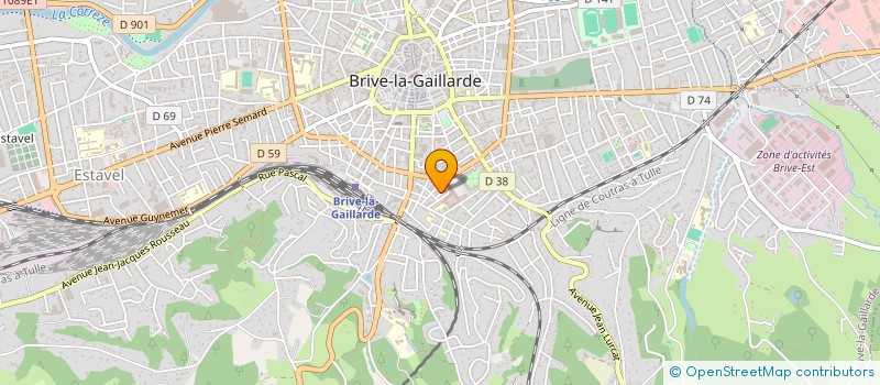localisation de l'entreprise GALIA ESPORT  BRIVE-LA-GAILLARDE