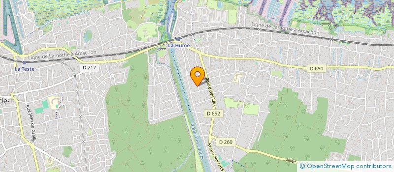 localisation de l'entreprise GALIAD  GUJAN-MESTRAS