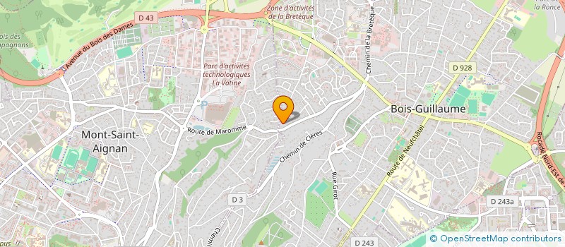 localisation de l'entreprise GALIAH à BOIS-GUILLAUME