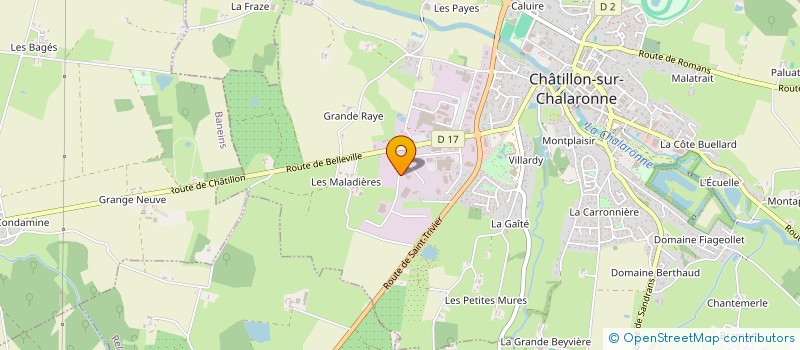 localisation de l'entreprise GALIANE ENERGIE  CHATILLON-SUR-CHALARONNE