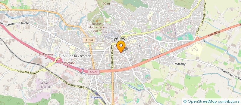 localisation de l'entreprise GALIANJE à HYERES