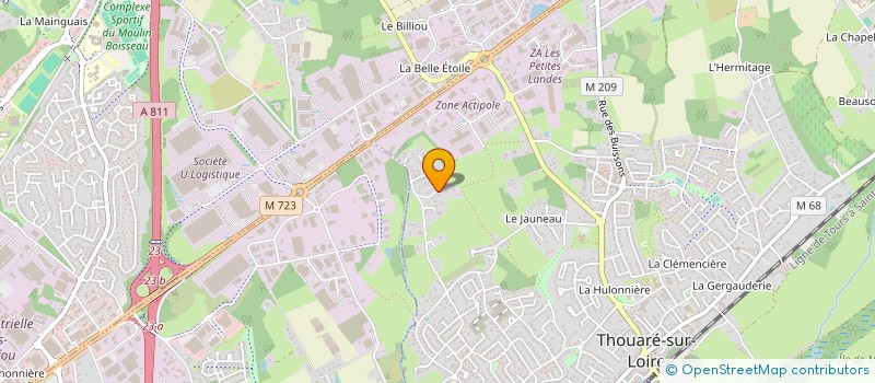 localisation de l'entreprise GALIBERT  THOUARE-SUR-LOIRE