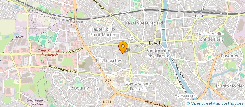 localisation de l'entreprise GALICA CONSEIL à LAVAL