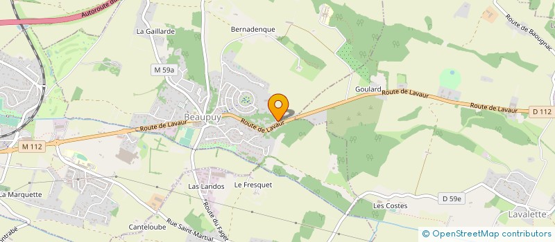 localisation de l'entreprise GALICE  BEAUPUY