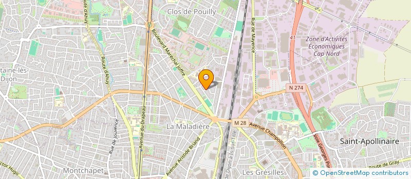 localisation de l'entreprise GALICIA à DIJON