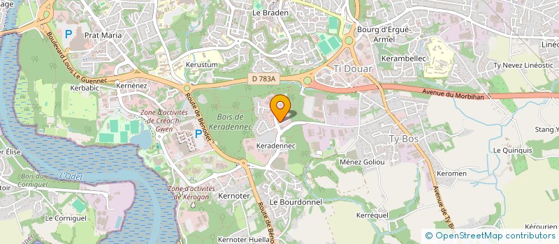 localisation de l'entreprise GALIDOM à QUIMPER