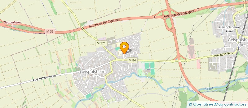 localisation de l'entreprise GALIGNY  GEISPOLSHEIM