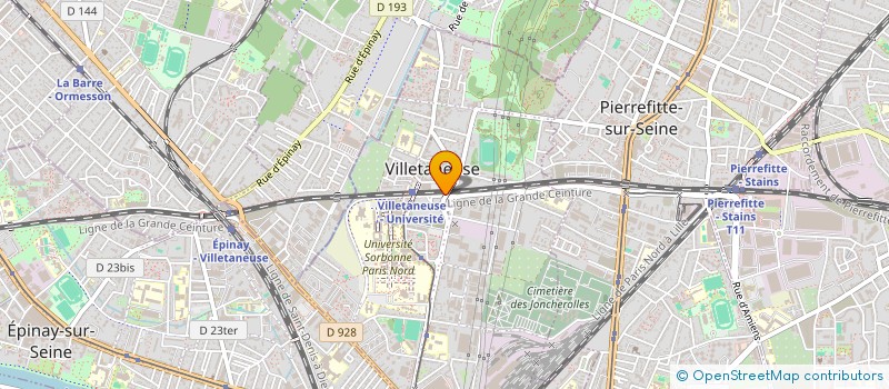 localisation de l'entreprise GALIL' ETUDE à VILLETANEUSE