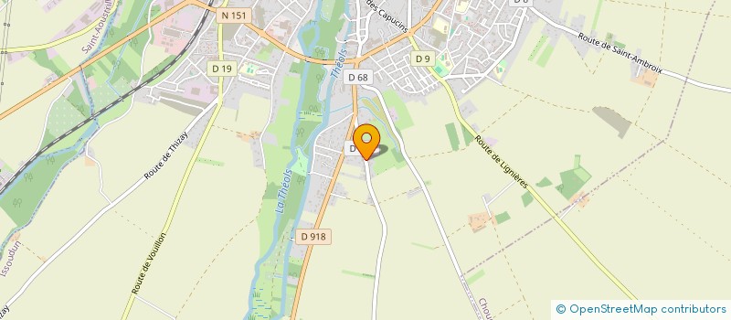 localisation de l'entreprise GALILA à ISSOUDUN