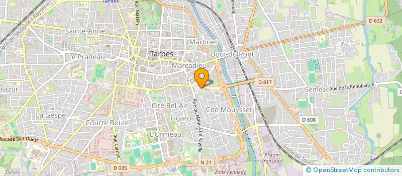 localisation de l'entreprise GALILE  TARBES