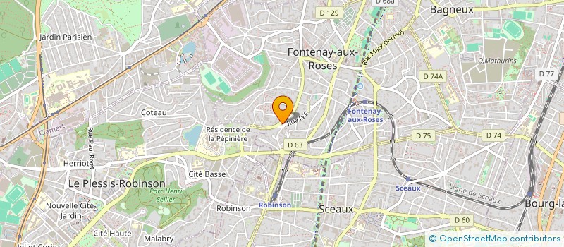 localisation de l'entreprise GALILE 5 à FONTENAY-AUX-ROSES