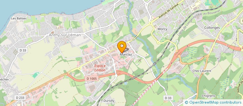 localisation de l'entreprise GALILE CLARAL à THONON-LES-BAINS