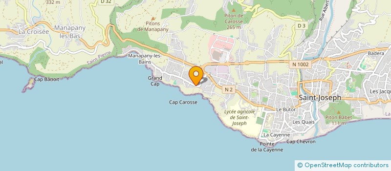 localisation de l'entreprise GALILEC à SAINT-JOSEPH