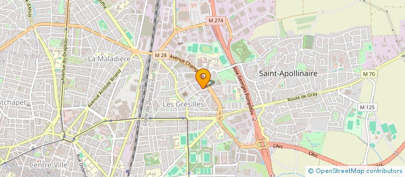 localisation de l'entreprise GALILEE 33  DIJON