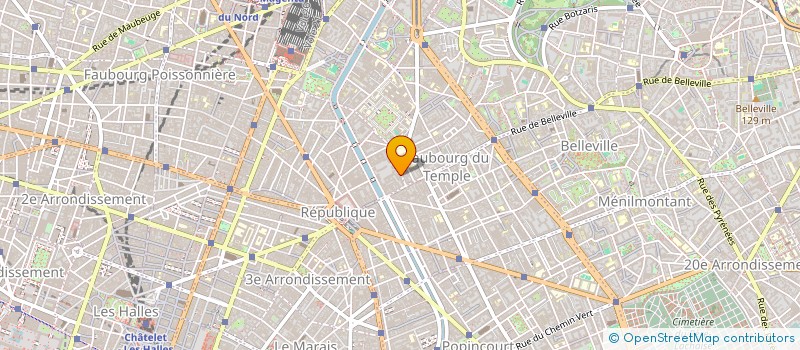 localisation de l'entreprise GALILEE à PARIS