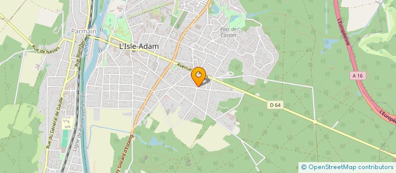 localisation de l'entreprise GALILEE INVESTISSEMENTS  L'ISLE-ADAM