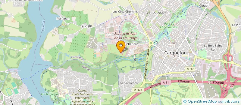 localisation de l'entreprise GALILEO  CARQUEFOU